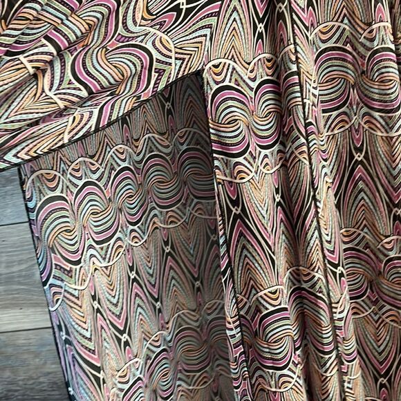 San Souci Dress Ladies Flowy Maxi Dress Size S purple and teal unique design - Picture 7 of 12